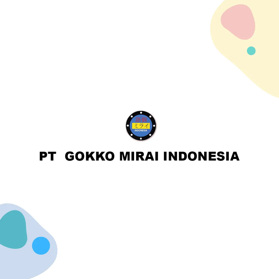Lowongan Kerja PT Gokko Mirai Indonesia Karawang